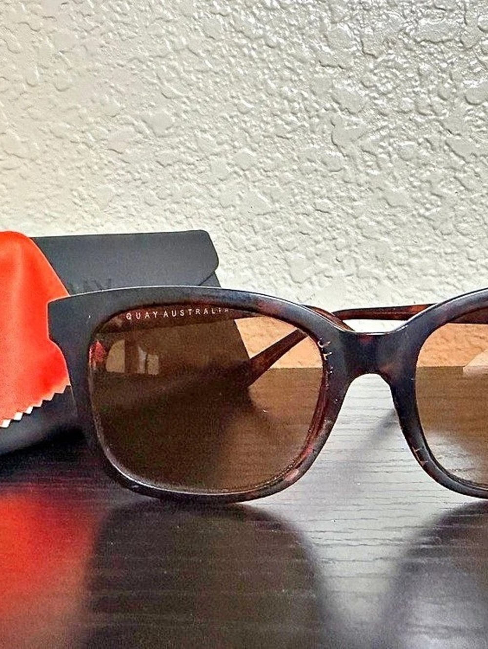QUAY Kingsley Tortoiseshell Sunglasses Brown & Black